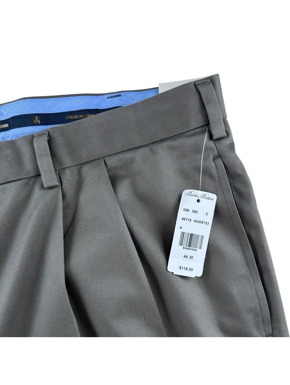 NEW Brooks Brothers Wrinkle-Free Lightweight Advantage Chino Pants 44 x 30